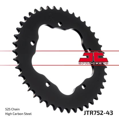 Picture of JT Rear Sprocket Ducati 939 Hypermotard 16-18, 939 Hypermotard SP 16-18, 939 Hyperstrada 16-18 (752-43) (Single)