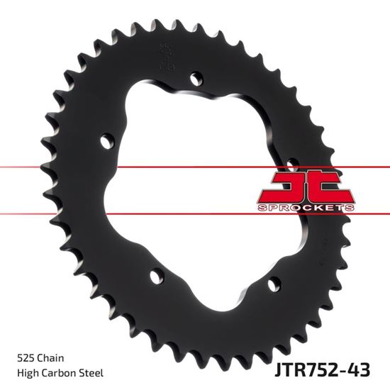 Picture of JT Rear Sprocket Ducati 939 Hypermotard 16-18, 939 Hypermotard SP 16-18, 939 Hyperstrada 16-18 (752-43) (Single)