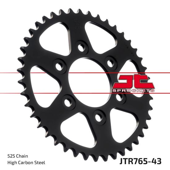 Picture of JT Rear Sprocket Ducati 937 Multistrada V2/V2S 22-23, 950 Multistrada 17-20 (765-43) (Single)