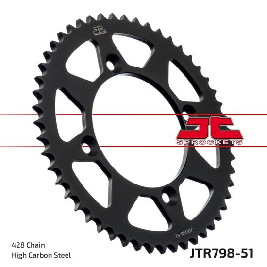 Picture of JT Rear Sprocket Yamaha YZ85LW 19-23 (798-51) (Single)
