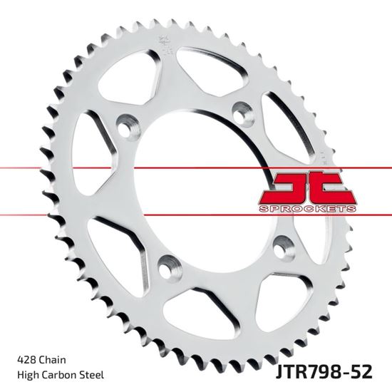 Picture of JT Rear Sprocket Suzuki RM80 82, Yamaha YZ85LW 02-18 (798-52) (Single)