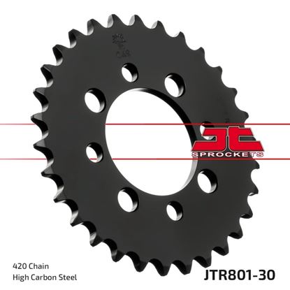 Picture of JT Rear Sprocket Kawasaki Z125 Pro 17-22 (801-30) (Single)