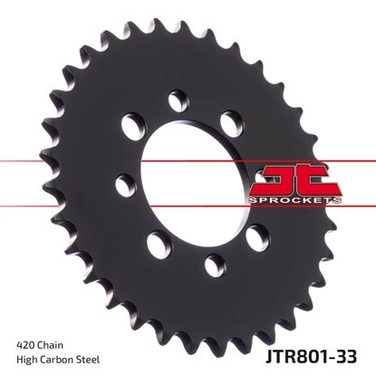 Picture of JT Rear Sprocket Kawasaki KLX110 03-09, Suzuki DR-Z110 03-05 (801-33) (Single)
