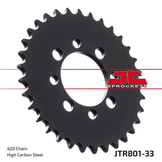 Picture of JT Rear Sprocket Kawasaki KLX110 03-09, Suzuki DR-Z110 03-05 (801-33) (Single)