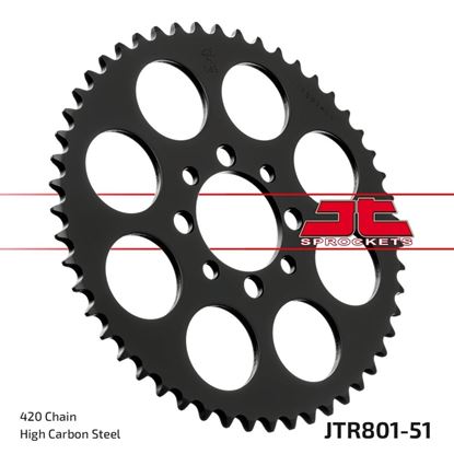 Picture of JT Rear Sprocket Suzuki TS50X 84-00 (801-51) (Single)