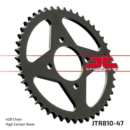 Picture of JT Rear Sprocket Hyosung 125 Cruise II 97-98, Kawasaki KH125 77-82, Suzuki GT125 82 (810-47) (Single)