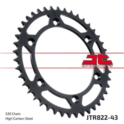Picture of JT Rear Sprocket Suzuki RGV250 91-96, DR350S 90-93, Husqvarna 610 SM 08-09 (822-43) (Single)