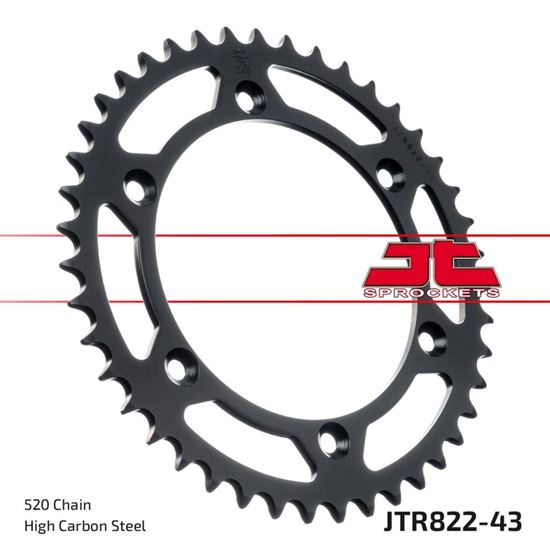 Picture of JT Rear Sprocket Suzuki RGV250 91-96, DR350S 90-93, Husqvarna 610 SM 08-09 (822-43) (Single)