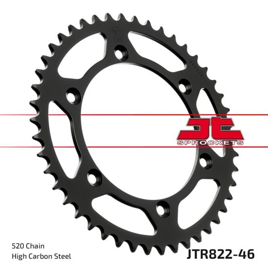Picture of JT Rear Sprocket Husqvarna 240 WR Enduro 90-91, Gas Gas 125 ECR 15, Cagiva 250 WMX 89-92 (822-46) (Single)