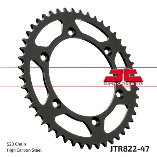 Picture of JT Rear Sprocket Gas Gas 250 EC/300 EC 00, Husqvarna 450 TE 07-10, 450 TXC 08-11 (822-47) (Single)