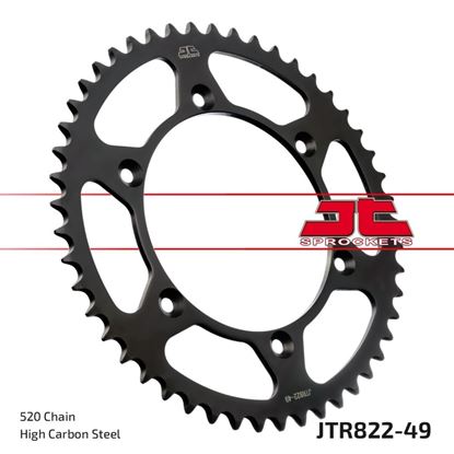 Picture of JT Rear Sprocket Husqvarna 125 SMS 00-12, Suzuki RM400 79-80, DR250S 90-93 (822-49) (Single)