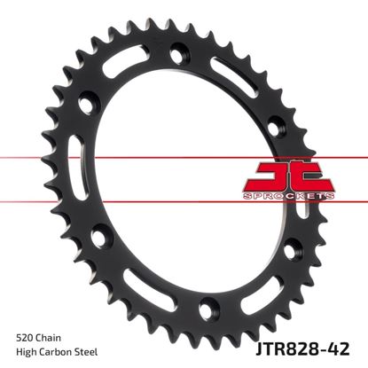 Picture of JT Rear Sprocket Cagiva 350 T4 E/R 87-91, 500T4 E/R 97-90, Suzuki DR600 85-89, DR650 90-95 (828-42) (Single)