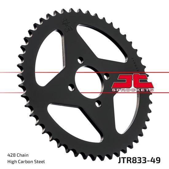 Picture of JT Rear Sprocket Yamaha TT-R125 00-01 (833-49) (Single)