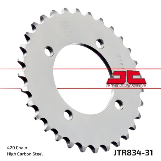 Picture of JT Rear Sprocket Yamaha LB50 Chappy (834-31) (Single)