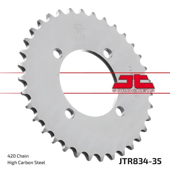 Picture of JT Rear Sprocket Yamaha TT-R90 00-04, TT-R90E 04-07, TT-R110E 08-21 (834-35) (Single)