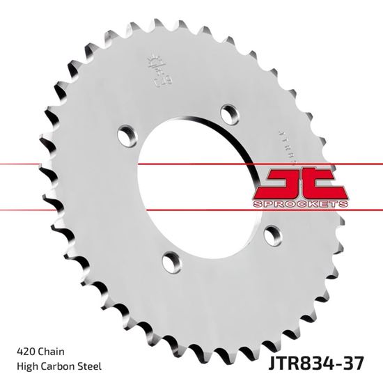 Picture of JT Rear Sprocket Yamaha TT-R50 06-21, YB100 76-80 (834-37) (Single)