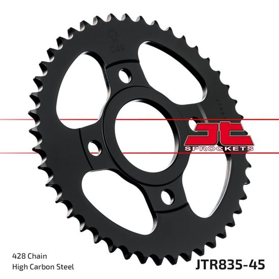 Picture of JT Rear Sprocket Yamaha RD125LC 85-87,TZR125 88-93 (835-45) (Single)