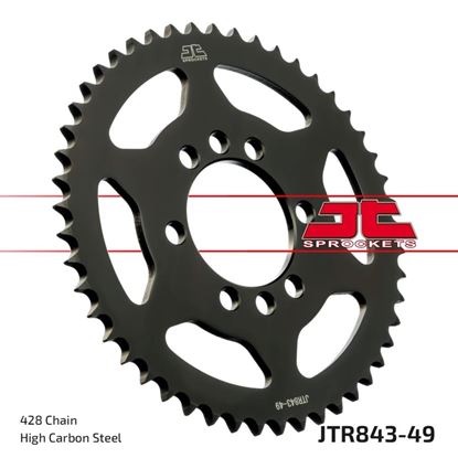 Picture of JT Rear Sprocket Yamaha DT125LC 84-87, DT125MX 76-82, SR125 80-94, DT175MX 78-81 (843-49) (Single)