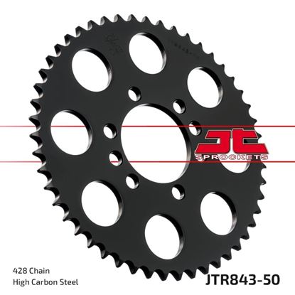 Picture of JT Rear Sprocket Yamaha DT125 Tenere 89, DT125Z 92-93, DT200R 87 (843-50) (Single)