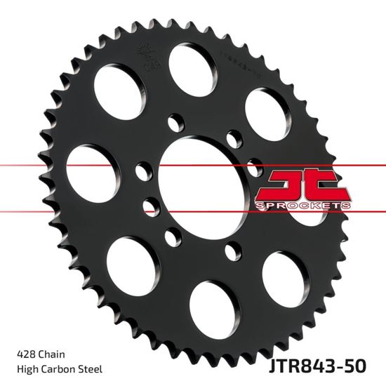 Picture of JT Rear Sprocket Yamaha DT125 Tenere 89, DT125Z 92-93, DT200R 87 (843-50) (Single)
