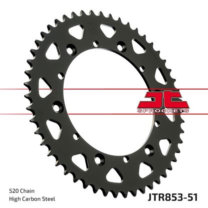 Picture of JT Rear Sprocket Yamaha YZ125 89-92, WR250 80, 93, YZ250 90-91, 93 (853-51) (Single)