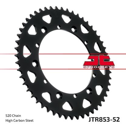 Picture of JT Rear Sprocket Yamaha WR200 91-93, WR250 91-92, 94-96, WR400 98, WR500 92 (853-52) (Single)