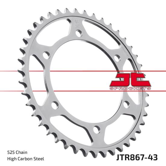 Picture of JT Rear Sprocket Yamaha TDM850 99-01 (867-43) (Single)