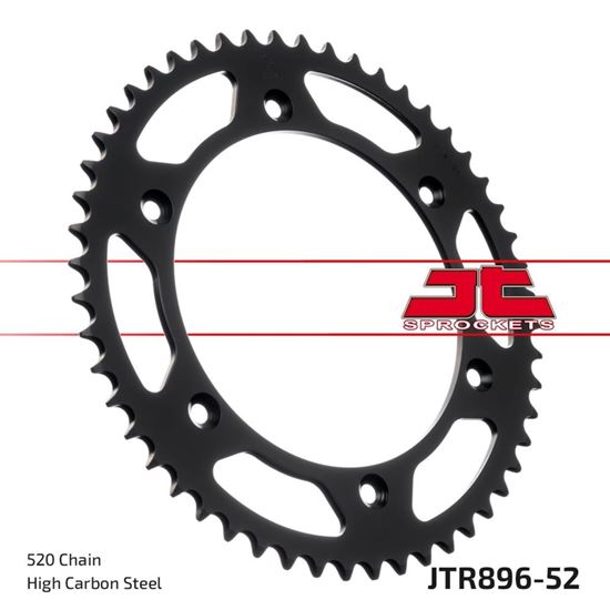 Picture of JT Rear Sprocket KTM 125 Enduro 86-87, 125 MX 90, 420 MX 81-83, 495 MX 81-84, 500 MX 85-87 (896-52) (Single)