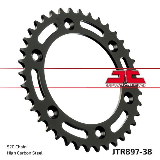 Picture of JT Rear Sprocket Husaberg FS570 10-11, KTM250 EXC-F 07-11, 625 SMC 04, 660 SMC 03-04 (897-38) (Single)