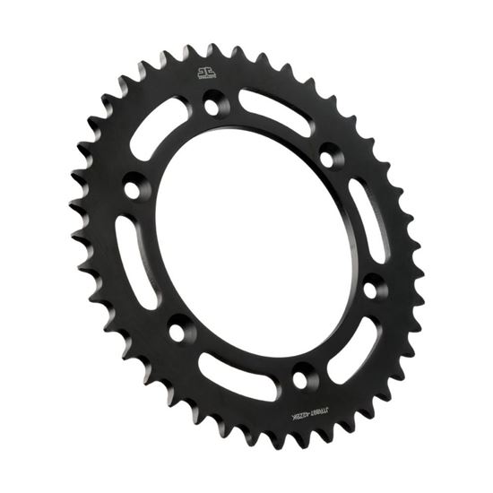 Picture of JT Rear Sprocket KTM 125 EXC Enduro 01-11, 640 LC4 Super Moto 99-06, 690 SMC R 12-22 (Black Zinc) (897-42) (Single)