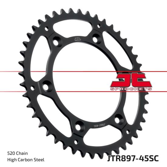 Picture of JT Rear Sprocket KTM 450 SMR 21-22, 690 Enduro R 08-18, 790 Adventure 19-20 (Self Cleaning) (897-45) (Single)