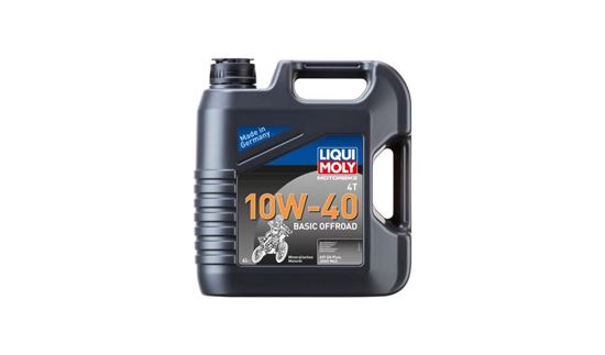 Picture of Liqui Moly 4T Motorbike 10w40 Basic Off Road Mineral Oil (API SN Plus, JASO MA2)  (4 Litres)