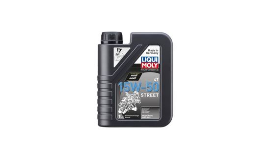 Picture of Liqui Moly 4T Motorbike 15w50 Street Synthetic Technology Oil (API SN Plus, JASO MA2)  (1 Litre)