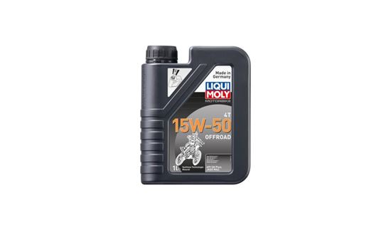 Picture of Liqui Moly 4T Motorbike 15w50 Off Road Synthetic Technology Oil (API SN Plus, JASO MA2)  (1 Litre)