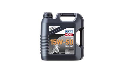 Picture of Liqui Moly 4T Motorbike 15w50 Off Road Synthetic Technology Oil (API SN Plus, JASO MA2)  (4 Litres)