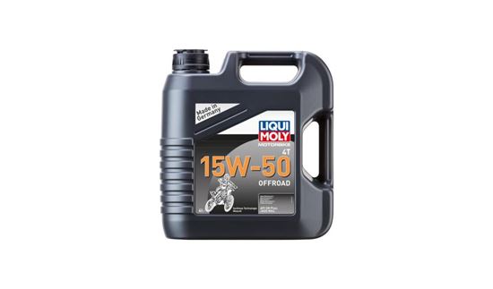 Picture of Liqui Moly 4T Motorbike 15w50 Off Road Synthetic Technology Oil (API SN Plus, JASO MA2)  (4 Litres)