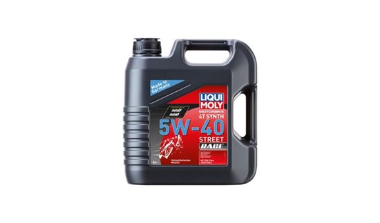 Picture of Liqui Moly 4T Motorbike Race 5w40 Street Fully Synthetic Oil (API SN Plus, JASO MA2)  (4 Litres)