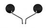 Picture of Mirrors 8mm Black Round Left & Right Honda Cub's Early (Pair)