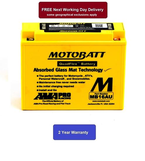 Picture of Battery (Motobatt) for 1987 Yamaha VMX 1200 (V MAX) (2EN)