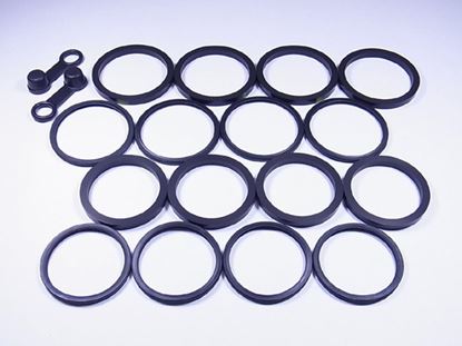 Picture of TourMax Brake Caliper Seal Rebuild Kit Front Yamaha FZS600 Fazer 98-03, YZF600R 00-05, YZF-R6 99-00, YZF-R6S 06-09, FZ6 Fazer 07-08, TDM900 08, FZS1000 Fazer 01-05, FZ1 Fazer 06-14, YZF1000R 99-01, RZF-R1 98-01, FJR1300A 03-05, XJR1300 99-16 (Kit)