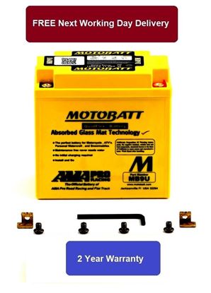 Picture of Battery (Motobatt) for 1990 Suzuki GS 125 ESL (Front Disc & Rear Drum)