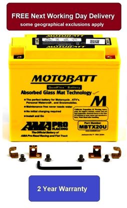 Picture of Battery (Motobatt) for 1993 Kawasaki KLF 400 B1 Bayou
