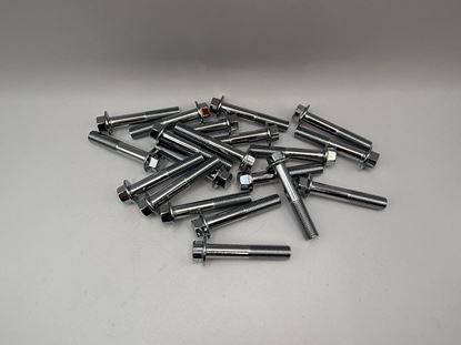 Picture of Bolts Flanged Chrome Hexagon M10 x 55mm x 1.25mm Pitch (12mm Head) (Per 20)