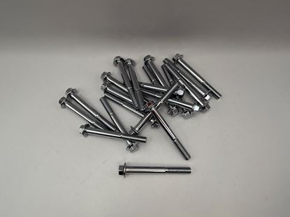 Picture of Bolts Flanged Chrome Hexagon M8 x 70mm x 1.25mm Pitch (10mm Head) (Per 20)