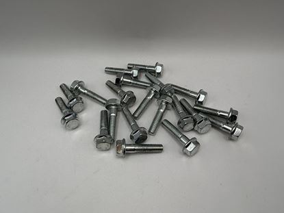 Picture of Bolts Flanged Chrome Hexagon M8 x 35mm x 1.25mm Pitch (13mm Head) (Per 20)