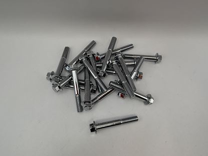 Picture of Bolts Flanged Chrome Hexagon M8 x 55mm x 1.25mm Pitch (10mm Head) (Per 20)