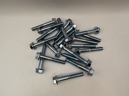 Picture of Bolts Flanged Chrome Hexagon M8 x 50mm x 1.25mm Pitch (13mm Head) (Per 20)