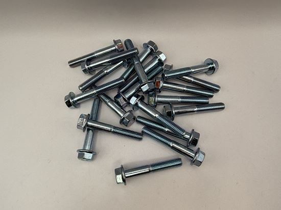 Picture of Bolts Flanged Chrome Hexagon M8 x 50mm x 1.25mm Pitch (13mm Head) (Per 20)