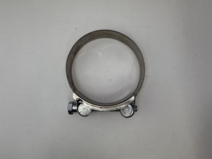 Picture of Exhaust Clamp 74-79mm Stainless Steel With Zinc Bolt (Single)