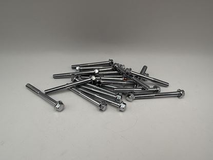 Picture of Bolts Flanged Chrome Hexagon M6 x 55mm x 1.00mm Pitch (8mm Head) (Per 20)